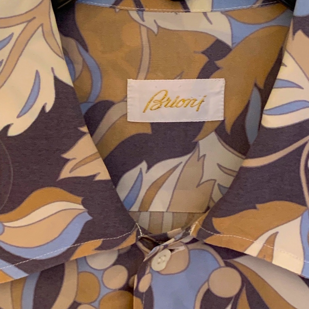Short Sleeve Brioni Hawaii shirt